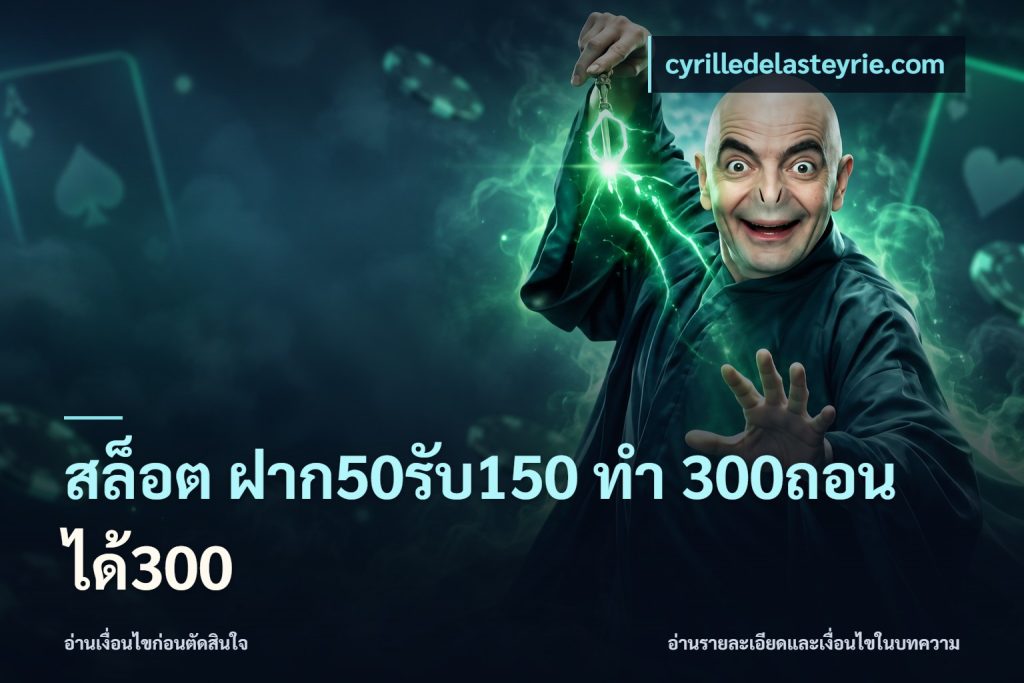 สล็อต ฝาก50รับ150 ทํา 300ถอนได้300
