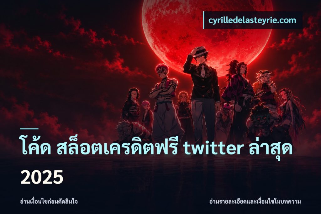 โค้ด สล็อตเครดิตฟรี twitter ล่าสุด 2025