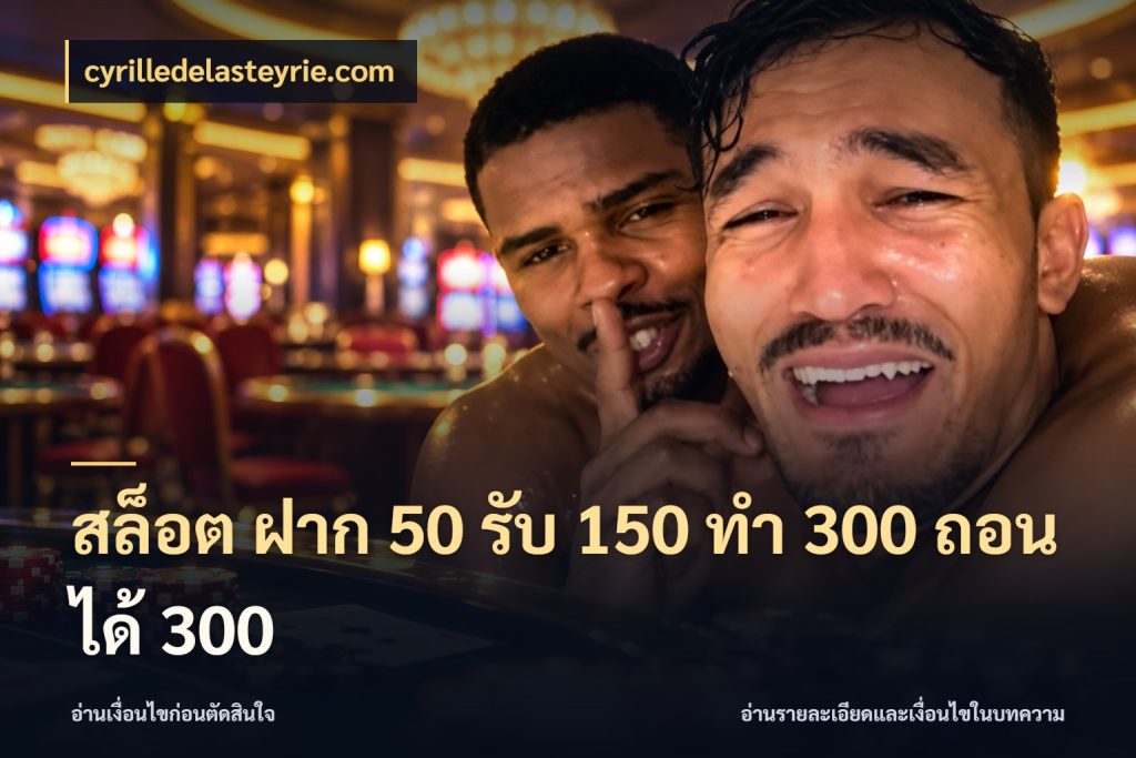สล็อต ฝาก 50 รับ 150 ทํา 300 ถอนได้ 300 เปิดมุมโปรให้เข้ากับเกมแนวโปรด สไตล์ cyrilledelasteyrie.com