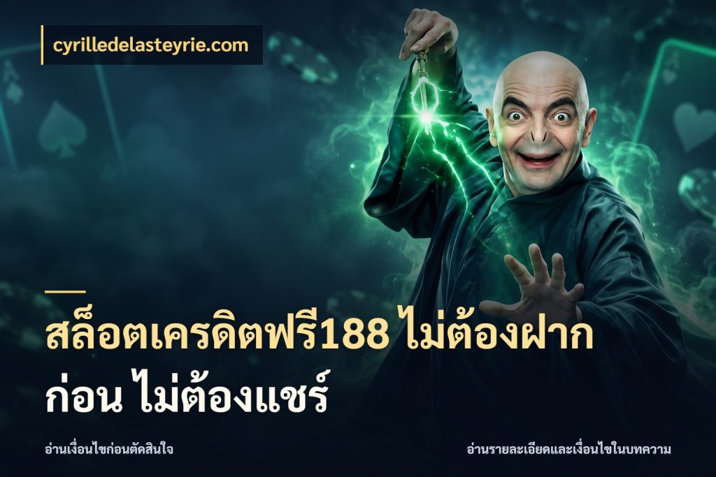 สล็อตเครดิตฟรี188 ไม่ต้องฝาก ก่อน ไม่ต้องแชร์ cyrilledelasteyrie.com จากชื่อเครดิตฟรีสู่ความสนุกที่เข้าใจได้