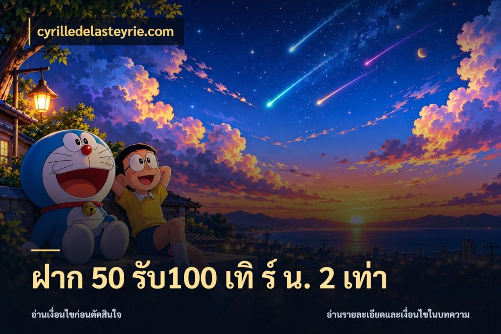ฝาก 50 รับ100 เทิ ร์ น. 2 เท่า โปรกับเกมที่ชอบเลือกให้ตรงสไตล์ ในมุม cyrilledelasteyrie.com