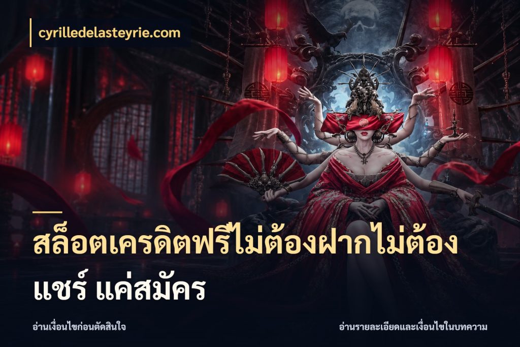 สล็อตเครดิตฟรีไม่ต้องฝากไม่ต้องแชร์ แค่สมัคร cyrilledelasteyrie.com เครดิตแต่ละรูปแบบมีมุมไหนให้ดู