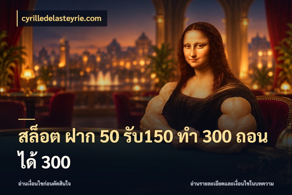 สล็อต ฝาก 50 รับ150 ทํา 300 ถอนได้ 300 โปรยอดรับที่สายเกมสนใจ กับ cyrilledelasteyrie.com