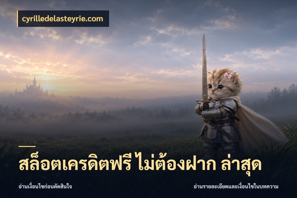 สล็อตเครดิตฟรี ไม่ต้องฝาก ล่าสุด cyrilledelasteyrie.com สิทธิ์ที่สายโบนัสสนใจกับวิธีรับ