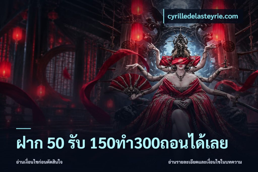 ฝาก 50 รับ 150ทำ300ถอนได้เลย