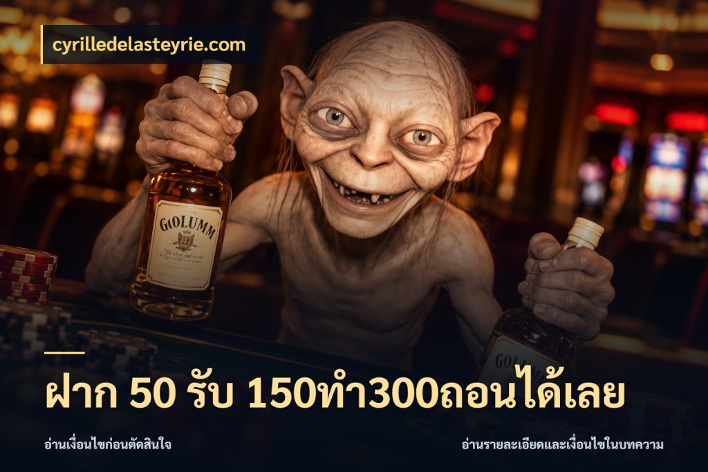 ฝาก 50 รับ 150ทำ300ถอนได้เลย cyrilledelasteyrie.com จุดเด่นของเครดิตที่คนชอบเกมอยากรู้