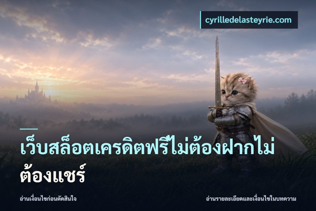 เว็บสล็อตเครดิตฟรีไม่ต้องฝากไม่ต้องแชร์