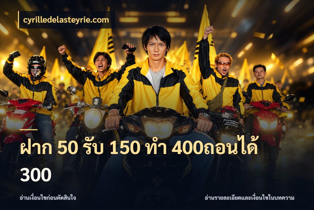 ฝาก 50 รับ 150 ทํา 400ถอนได้ 300 cyrilledelasteyrie.com สนุกกับตัวเลือกโปรในสไตล์ของคุณ
