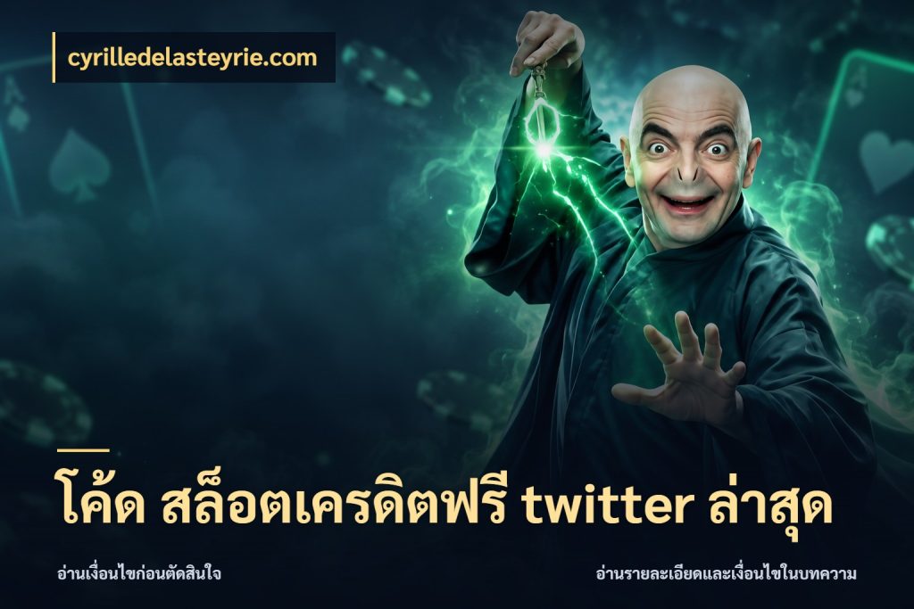 โค้ด สล็อตเครดิตฟรี twitter ล่าสุด สิทธิ์ที่สายโบนัสสนใจกับวิธีรับ ในมุม cyrilledelasteyrie.com