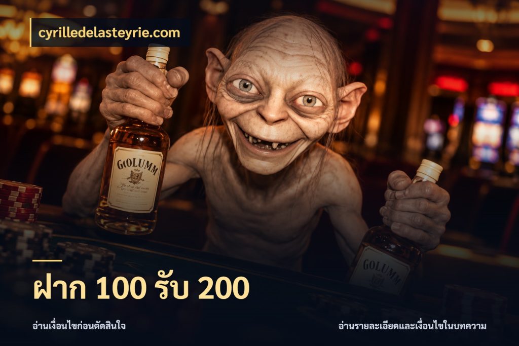 ฝาก 100 รับ 200 สายโบนัสเลือกจังหวะสนุกได้อย่างไร ในมุม cyrilledelasteyrie.com