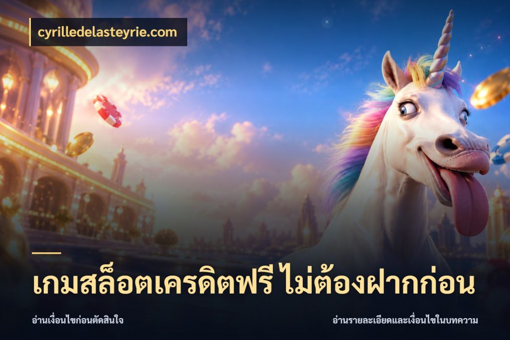 เกมสล็อตเครดิตฟรี ไม่ต้องฝากก่อน จากชื่อเครดิตฟรีสู่ความสนุกที่เข้าใจได้ กับ cyrilledelasteyrie.com