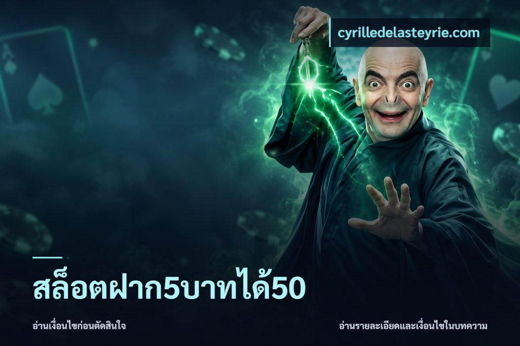 สล็อตฝาก5บาทได้50