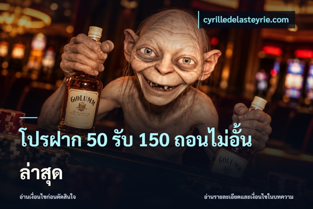 โปรฝาก 50 รับ 150 ถอนไม่อั้นล่าสุด