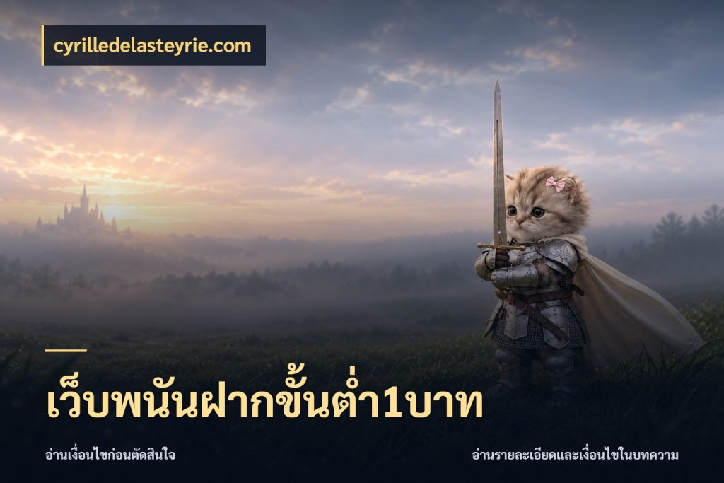 เว็บพนันฝากขั้นต่ำ1บาท เปิดมุมยอดเริ่มต้นสำหรับคนชอบเกม กับ cyrilledelasteyrie.com