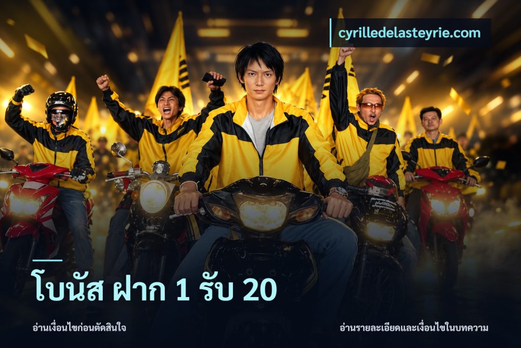 โบนัส ฝาก 1 รับ 20