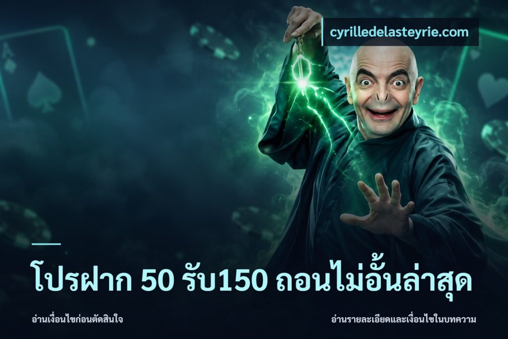 โปรฝาก 50 รับ150 ถอนไม่อั้นล่าสุด