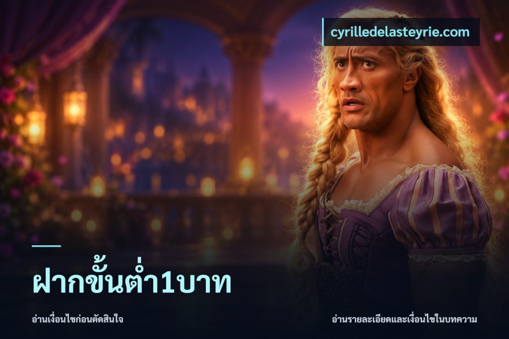 ฝากขั้นต่ำ1บาท