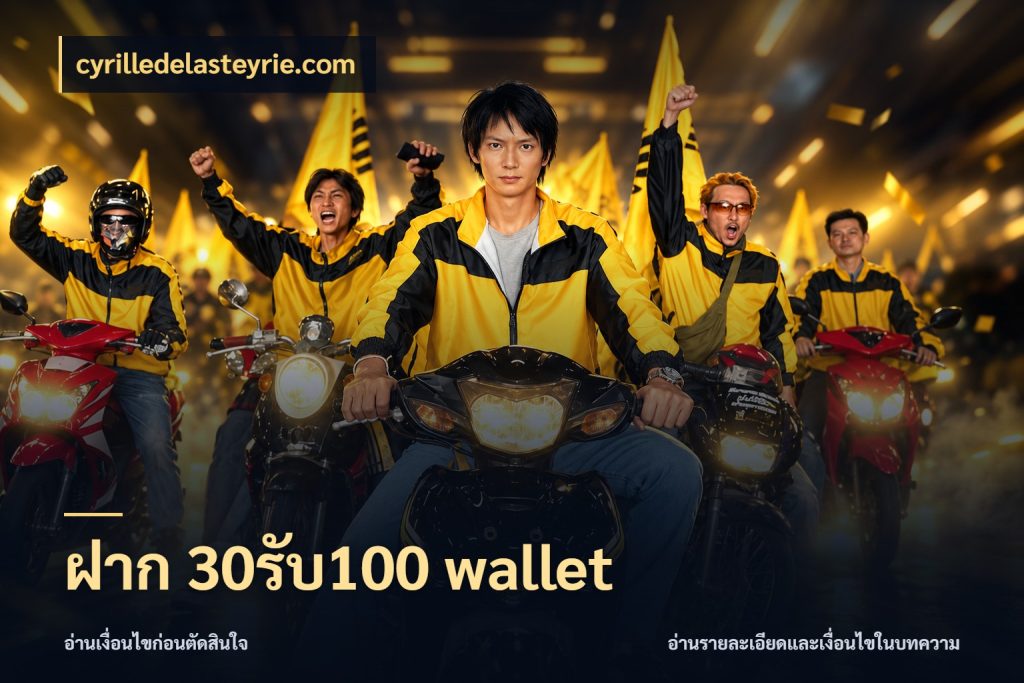 ฝาก 30รับ100 wallet ยอดฝากและยอดรับในมุมของคนชอบลุ้น ในมุม cyrilledelasteyrie.com