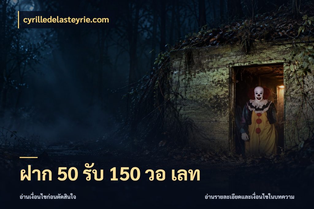 ฝาก 50 รับ 150 วอ เลท cyrilledelasteyrie.com ยอดฝากและยอดรับในมุมของคนชอบลุ้น