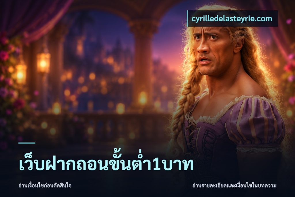 เว็บฝากถอนขั้นต่ำ1บาท