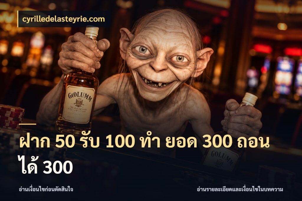 ฝาก 50 รับ 100 ทํา ยอด 300 ถอนได้ 300 cyrilledelasteyrie.com รูปแบบโบนัสกับสิทธิ์ของสายเกม