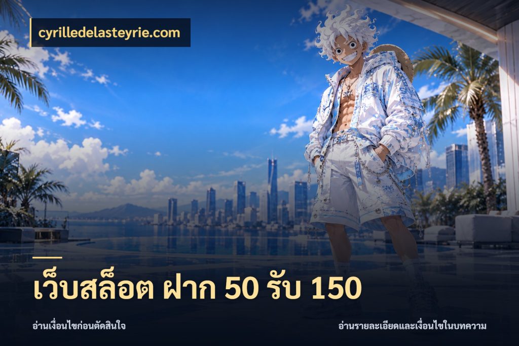 เว็บสล็อต ฝาก 50 รับ 150 โปรกับเกมที่ชอบเลือกให้ตรงสไตล์ ในมุม cyrilledelasteyrie.com