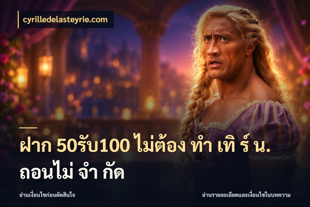 ฝาก 50รับ100 ไม่ต้อง ทํา เทิ ร์ น. ถอนไม่ จํา กัด จับประเด็นยอดรับก่อนเลือกความสนุก สไตล์ cyrilledelasteyrie.com