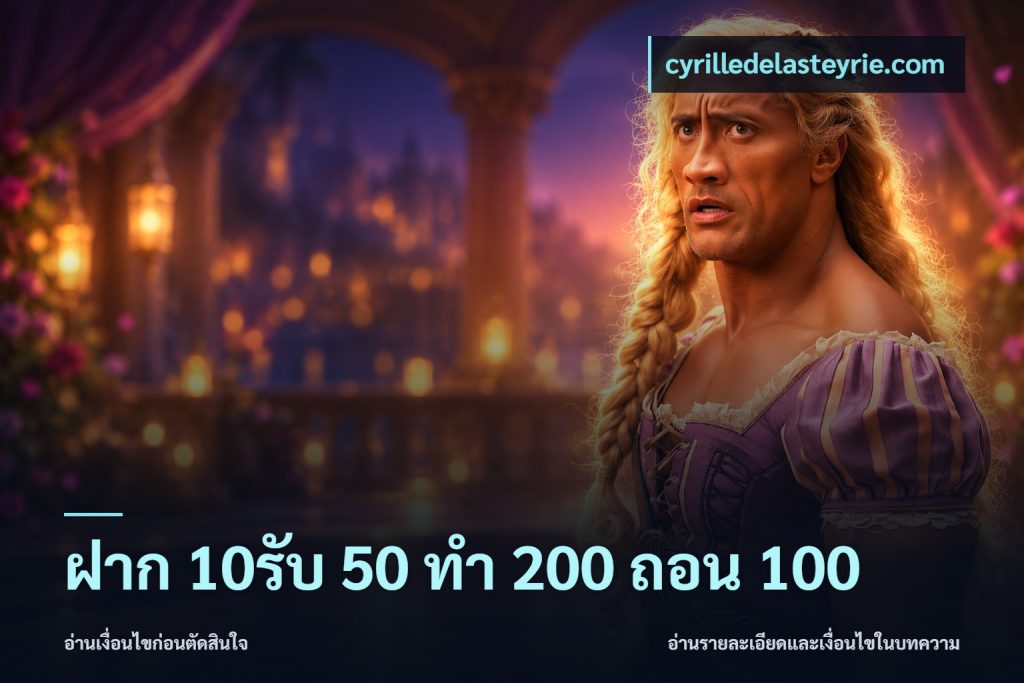 ฝาก 10รับ 50 ทํา 200 ถอน 100