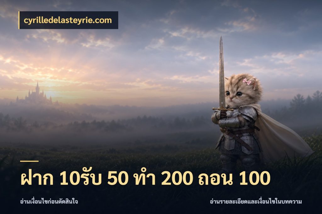 ฝาก 10รับ 50 ทํา 200 ถอน 100 โปรยอดรับที่สายเกมสนใจ กับ cyrilledelasteyrie.com