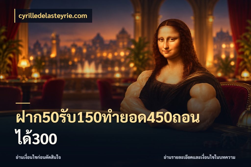 ฝาก50รับ150ทำยอด450ถอนได้300 ยอดฝากและยอดรับในมุมของคนชอบลุ้น สไตล์ cyrilledelasteyrie.com