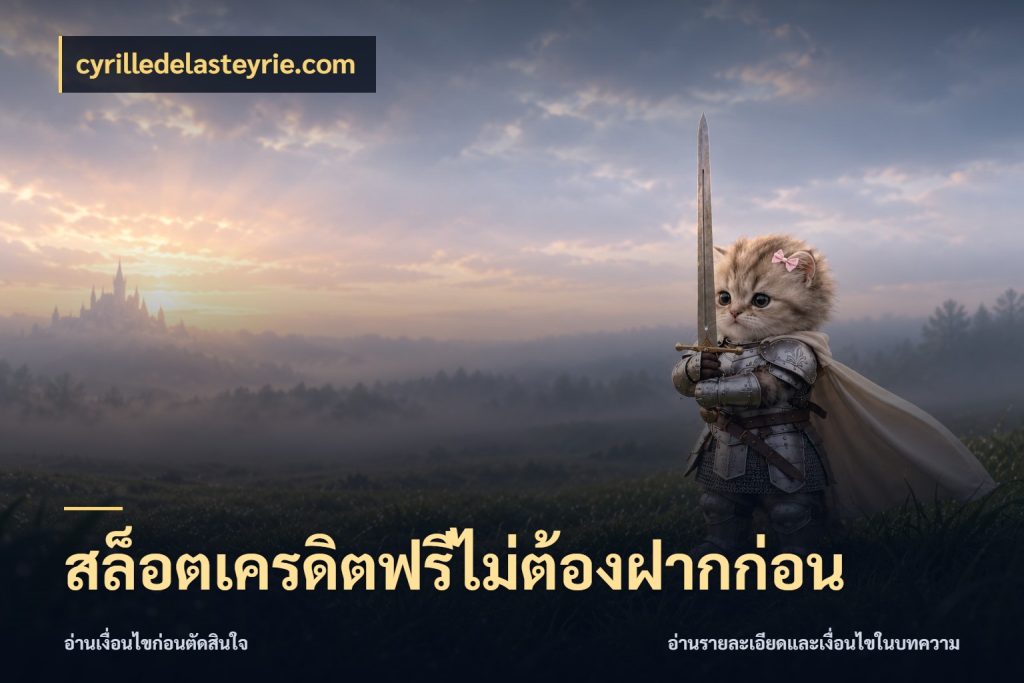 สล็อตเครดิตฟรีไม่ต้องฝากก่อน สิทธิ์ที่สายโบนัสสนใจกับวิธีรับ กับ cyrilledelasteyrie.com
