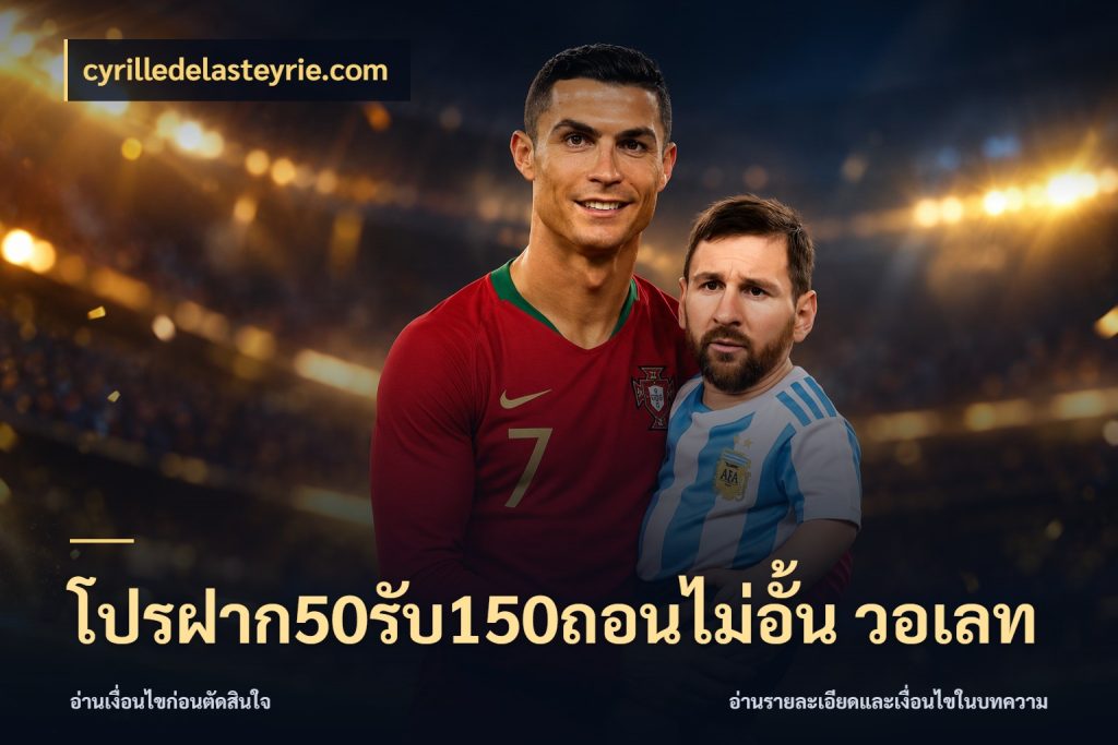 โปรฝาก50รับ150ถอนไม่อั้น วอเลท จับคู่โบนัสกับสไตล์เกมที่ชอบ กับ cyrilledelasteyrie.com