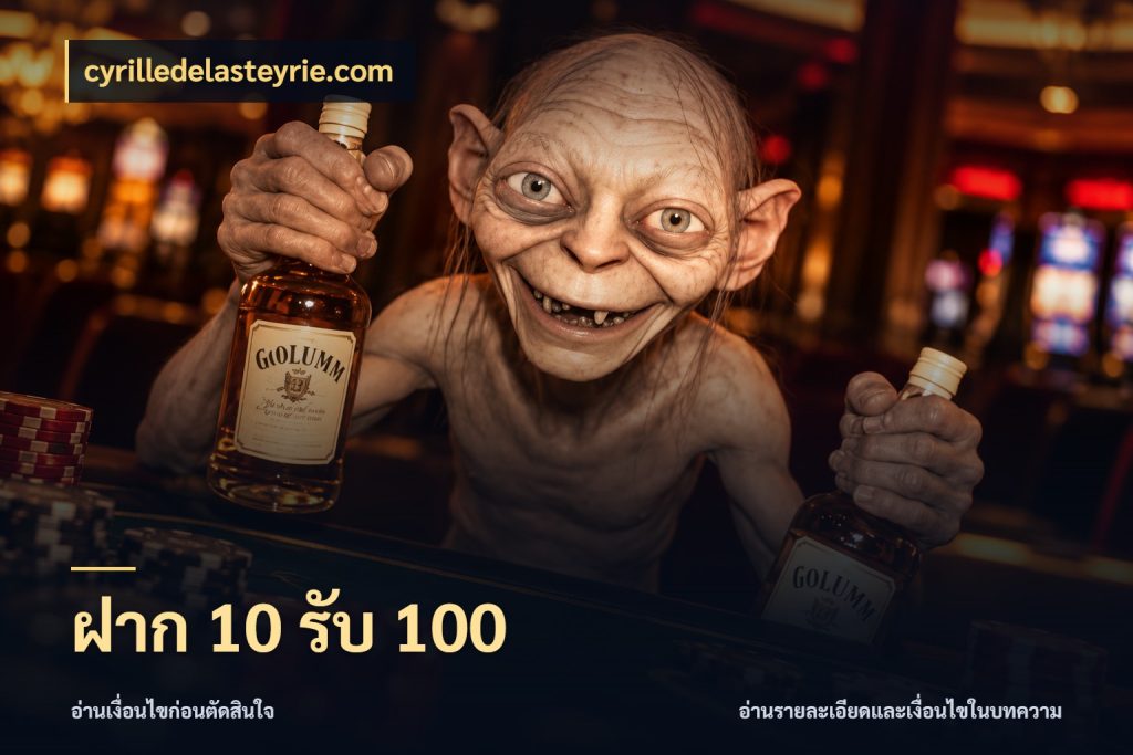 ฝาก 10 รับ 100 เครดิตกับรูปแบบโปรที่ตรงใจ ในมุม cyrilledelasteyrie.com
