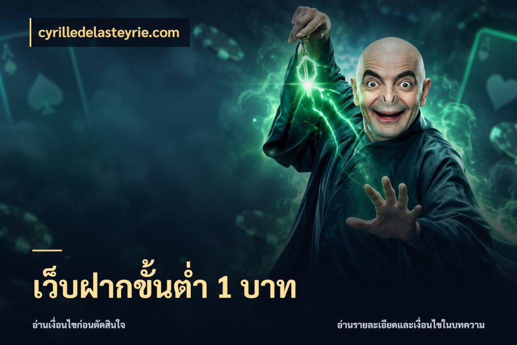 เว็บฝากขั้นต่ำ 1 บาท จำนวนเริ่มต้นกับรายละเอียดที่สายเกมสนใจ ในมุม cyrilledelasteyrie.com