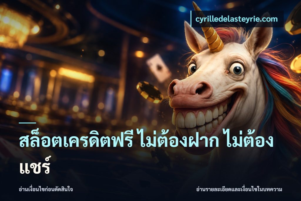 สล็อตเครดิตฟรี ไม่ต้องฝาก ไม่ต้องแชร์