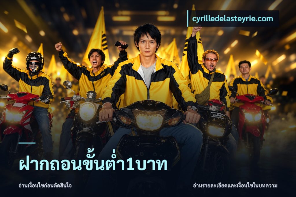 ฝากถอนขั้นต่ำ1บาท