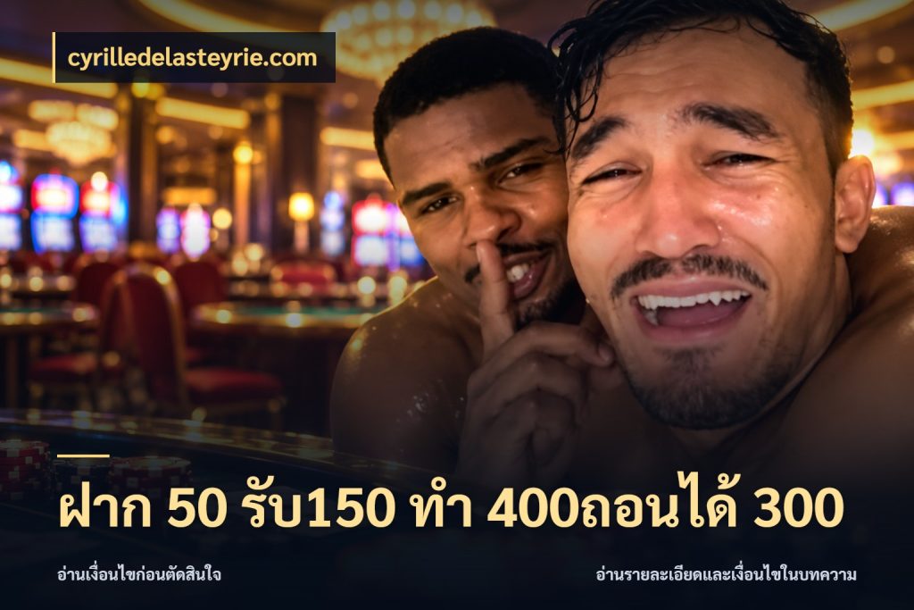 ฝาก 50 รับ150 ทํา 400ถอนได้ 300 ยอดฝากและยอดรับในมุมของคนชอบลุ้น ในมุม cyrilledelasteyrie.com